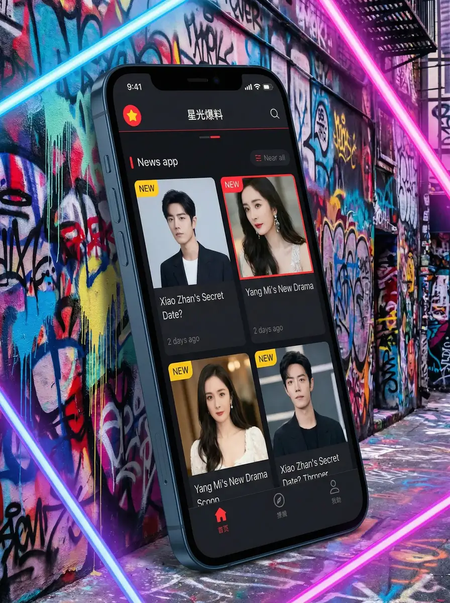 野外投稿写真 APP界面展示 - 掌上吃瓜神器